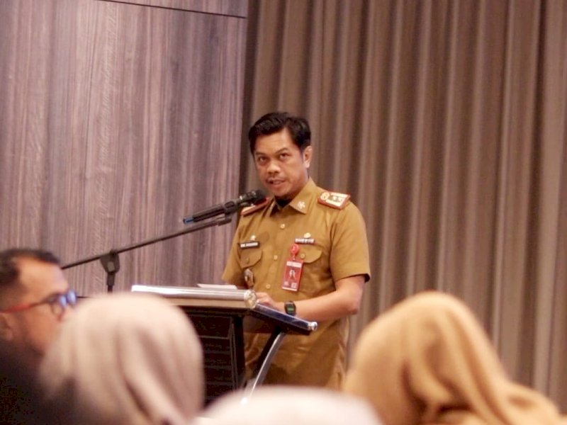 Pj Sekda Kota Makassar Firman Hamid Pagarra membuka Forum Perangkat Daerah Dinas Pemberdayaan Perempuan dan Perlindungan Anak (DP3A) di Hotel Melia. 
