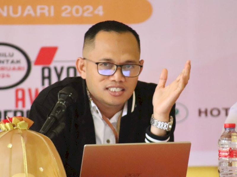 Saiful selaku kuasa hukum (Pengacara) 2 terlapor  terduga pembobol kotak suara di Jeneponto/Ist