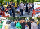 Polda Sulsel Gaet Komunitas Belajar Berbagi, Gelar Makan Gratis di Makassar