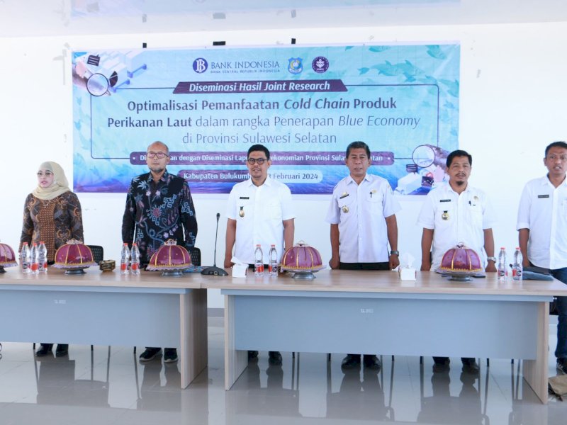 Wakil Bupati Bulukumba Andi Edy Manaf membuka kegiatan diseminasi hasil joint research optimalisasi pemanfaatan cold chain produk perikanan laut. 