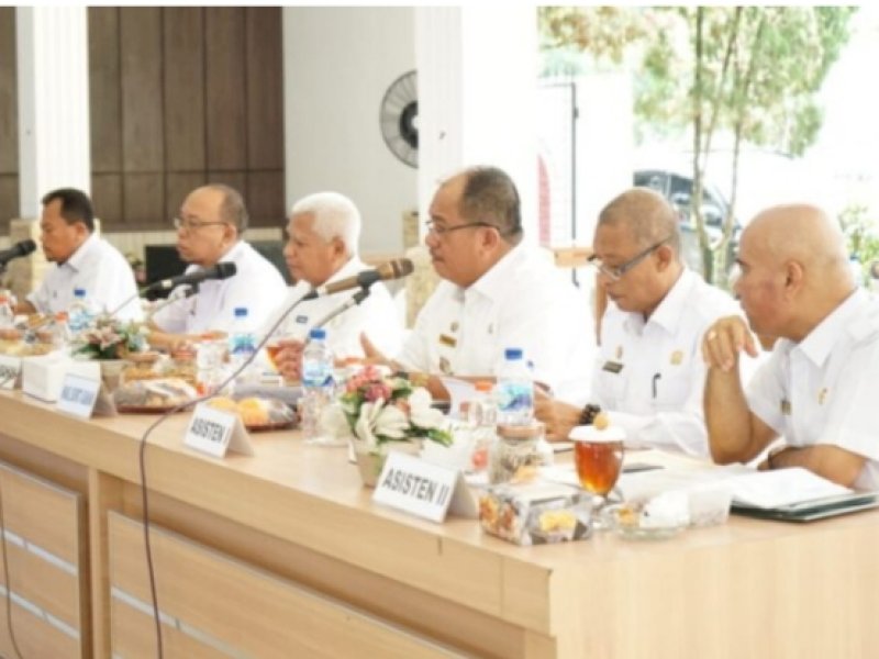 Bupati Asahan H. Surya BSc membuka Rapat Koordinasi Pemerintah (Rakorpem) bulan Januari Tahun 2024