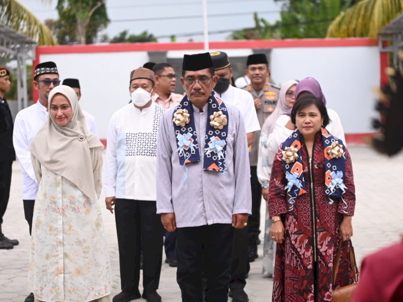 Liberti Sitinjak saat Safari Ramadhan di Rutan Kelas B Masamba, Kamis (21/03/2024).