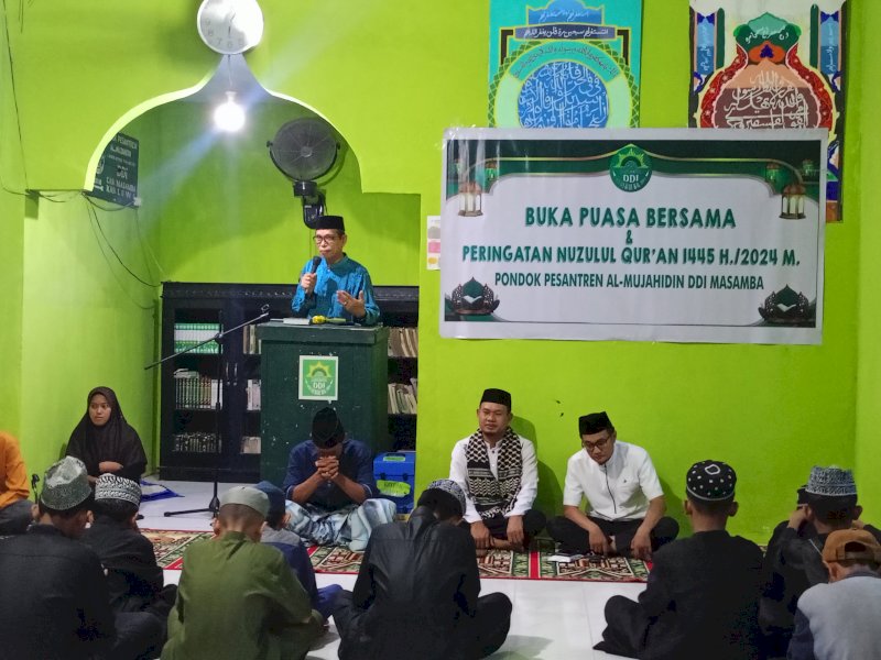 Buka puasa bersama, Rabu (27/3/2024), di Masjid Ponpes Al Mujahidin DDI-Masamba. 