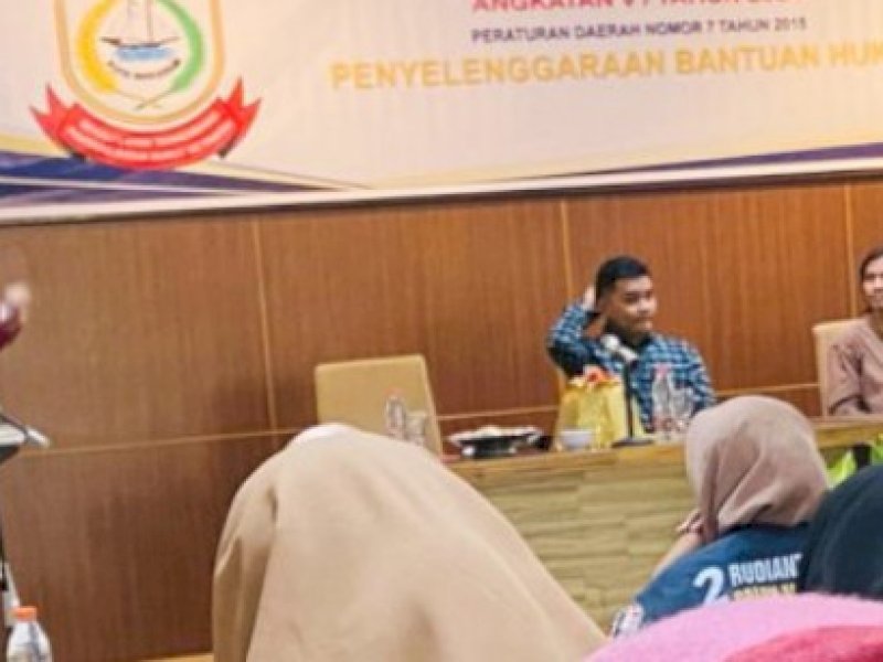 Ketua DPRD Makassar, Rudianto Lallo, sosialisasikan Perda nomor 7 Tahun 2015, tentang penyelenggaraan bantuan hukum