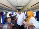 Bahtiar Lepas 500 Peserta Mudik Gratis, Beri Bantuan Paket Sembako 