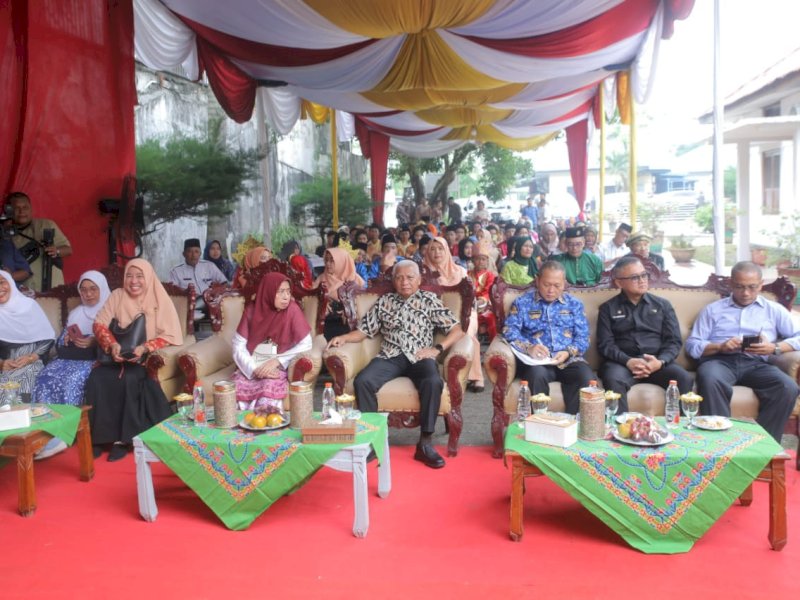 Festival Tari Gubang. Festival berlangsung di Museum Gedung Juang 45 Kisaran, Kamis (25/04/2024).