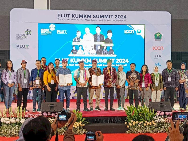 Pertemuan tahunan Pengelola PLUT KUMKM SUMMIT 2024 yang digelar di Kota Malang. 