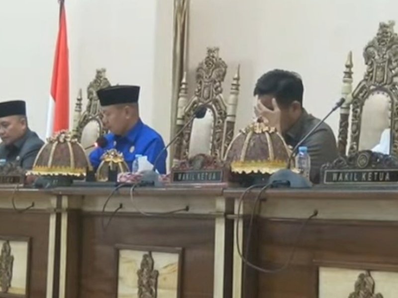 DPRD Wajo menggelar rapat paripurna, Senin, 29 April 2024.