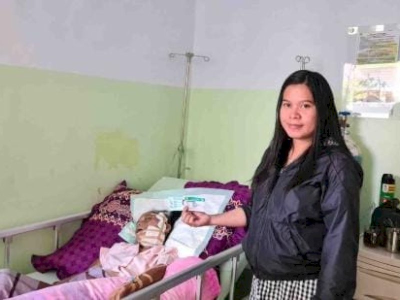 Debora Lasa (68), pasien kanker kulit yang sedang menjalani perawatan di RS Fatima.