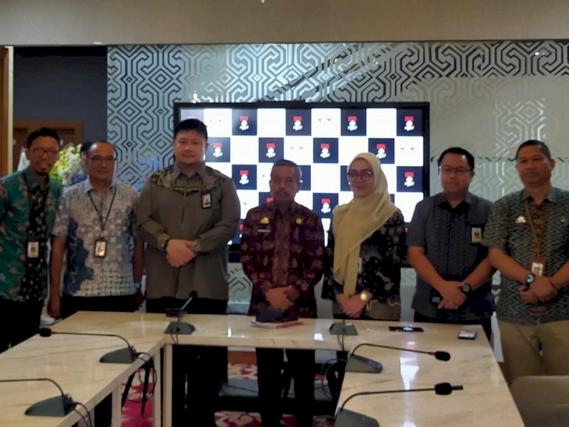 Doorstop KPK dan tim Pemprov Sulsel di kantor Gubernur Sulsel. 