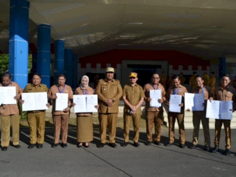 Bupati Chaidir bersama peserta Latpim Administrator 