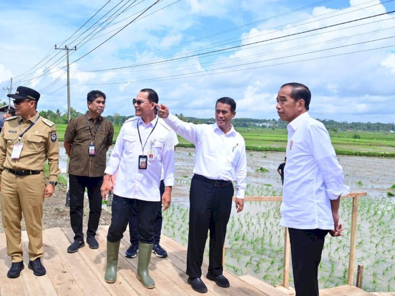 Kunjungan presiden Jokowi dan Mentan Amran di Kabupaten Bone