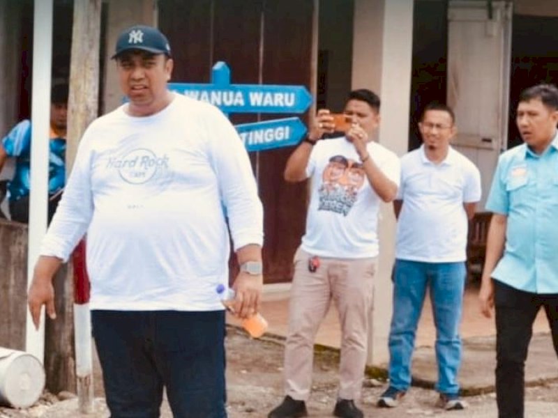 Chair meninjau persiapan pembangunan pintu gerbang wisata Leang Panning
