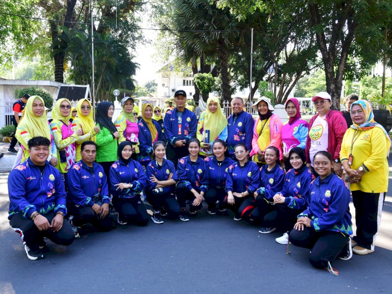 Pelepasan atlet senam kreasi Sulsel 