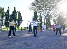Pegawai Pemprov Sulsel Antusias Ikuti Senam Pagi Bersama Pj Gubernur