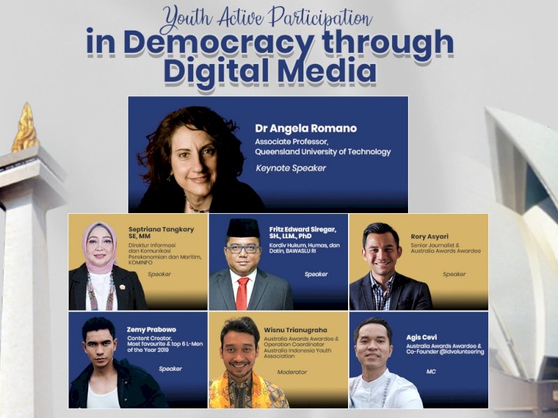 Webinar partisipasi demokrasi lewat media digital. (Ist)