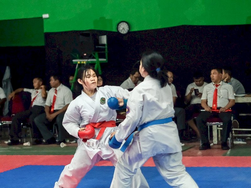 Kontingen Karate Luwu Utara Raih 4 Medali di Kejurda Piala Porbikawal 