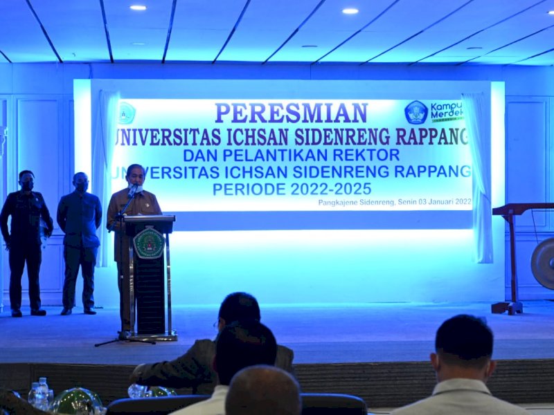 Bupati Sidrap Dollah Mando resmikan Unisan. (Foto: Ist)