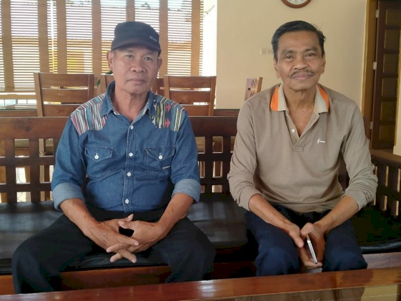 Beddu Kasim bersama Thahar Rum. 