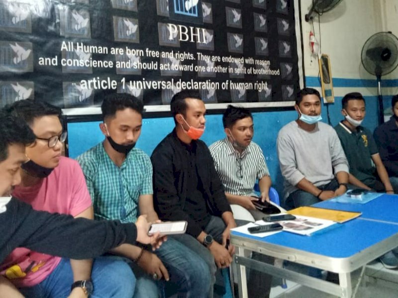 Konferensi Pers PBHI Sulsel. 