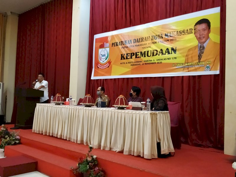 Sosialisasi Perda Legislator Makassar Wahab Tahir. 