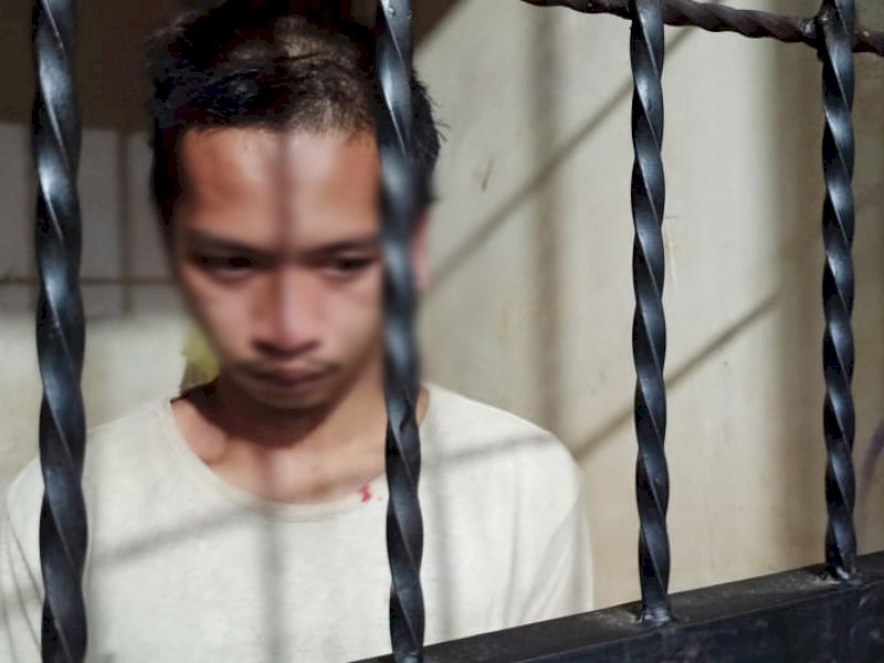 Pelaku pembusuran perempuan paruh baya di Bulukumba. 