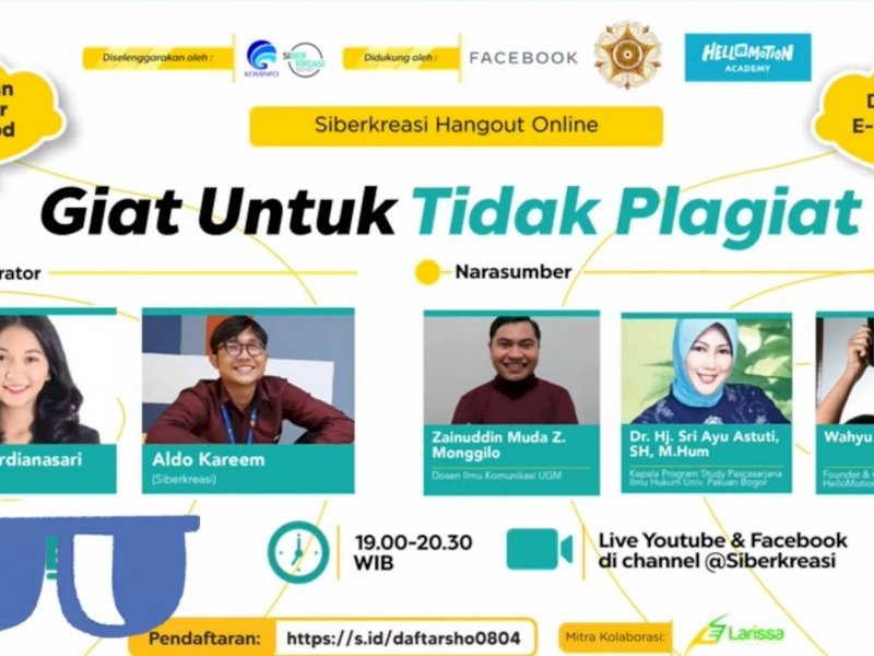 Kemenkominfo-Siberkreasi Gelar Diskusi Giat untuk Tidak Plagiat