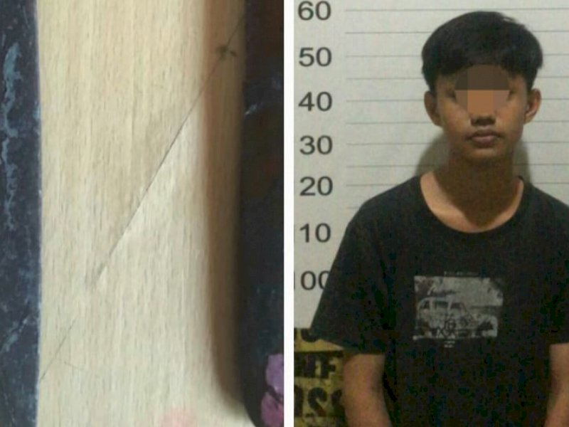 Remaja di Makassar diamankan karena menguasai senjata tajam. 