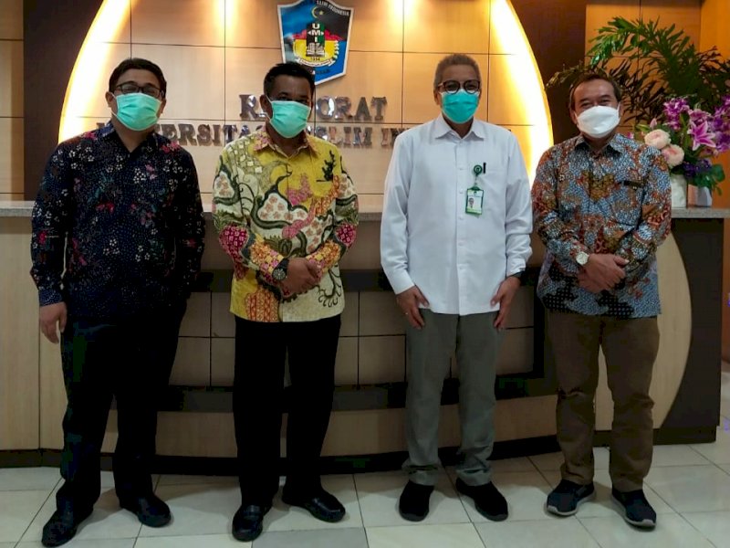 Pimpinan Universitas Muhammadiah Luwuk Banggai (UML) menyambangi kampus Universitas Muslim Indonesia (UMI), Kamis (29/4). 