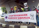 Gelar Unjuk Rasa Dengan Bertopeng, AJI Makassar: Stop Kekerasan Terhadap Jurnalis