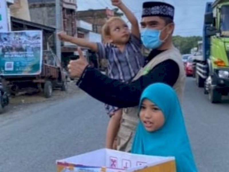 Penggalangan dana berbagai komunitas di Wajo untuk umat Palestina. 