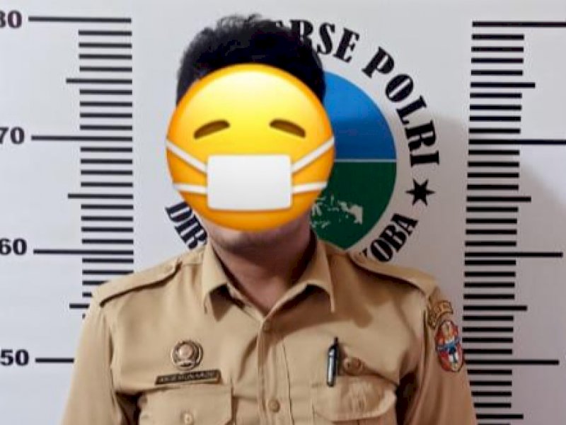 Oknum ASN Pemkab Wajo yang diamankan polisi karena terlibat penyalahgunaan sabu. 