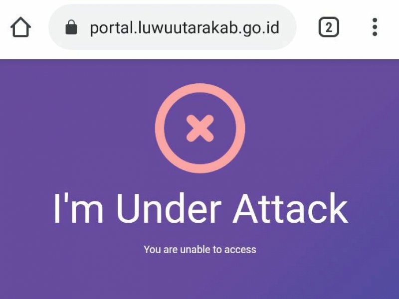 Website resmi Pemkab Lutra mendapat serangan peretas hingga tidak dapat diakses publik dan warga (int)