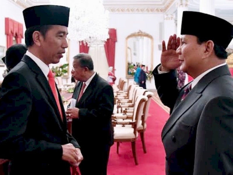 Presiden Joko Widodo dan Menhan Prabowo Subianto.(int)