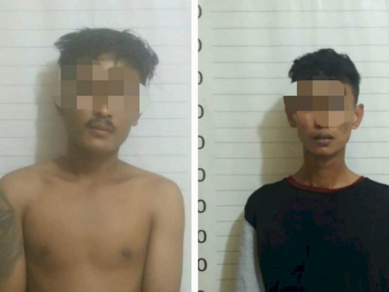 2 jukir liar yang diamankan polisi. 
