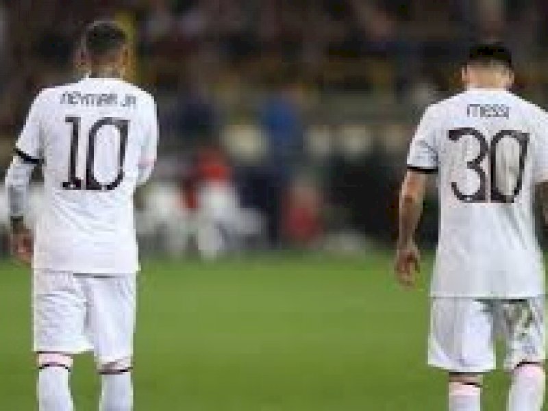 Messi (kanan), Neymar (kiri). (INT) 