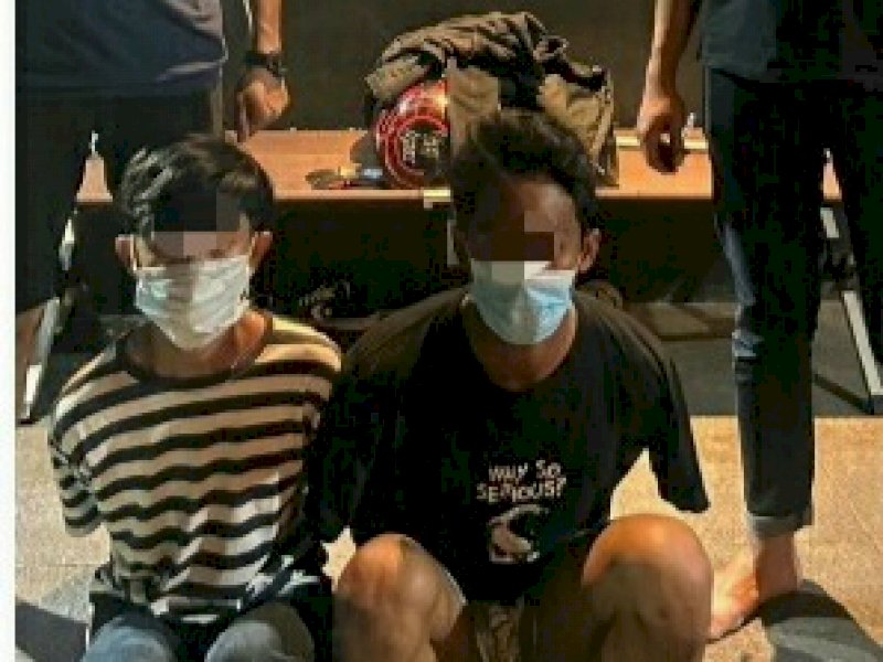 Dua geng motor pelaku penyerangan pemukiman warga Manuruki, Makassar diamankan Tim Jatanras Polrestabes Makassar (ist)