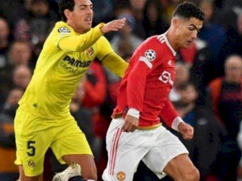 Cristiano Ronaldo menjadi pahlawan MU saat mengalahkan Villarreal. 