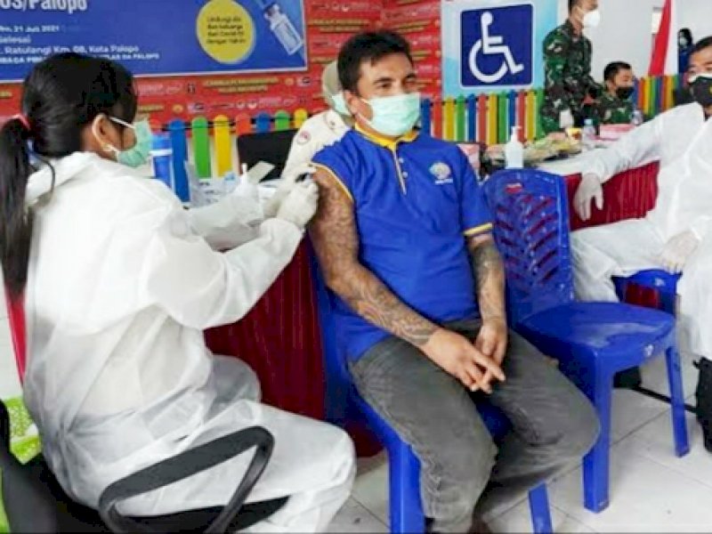 Pemberian Vaksin Covid-19 di Rutan Palopo (int)