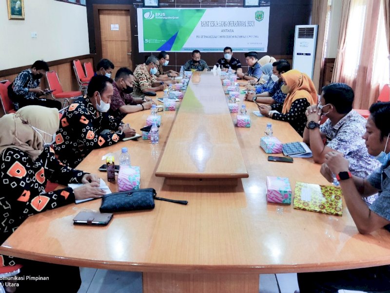 Rapat Kerjasama Operasional (KSO) Optimalisasi Program Jaminan Sosial Ketenagakerjaan Non ASN, Kamis (16/12/2021)