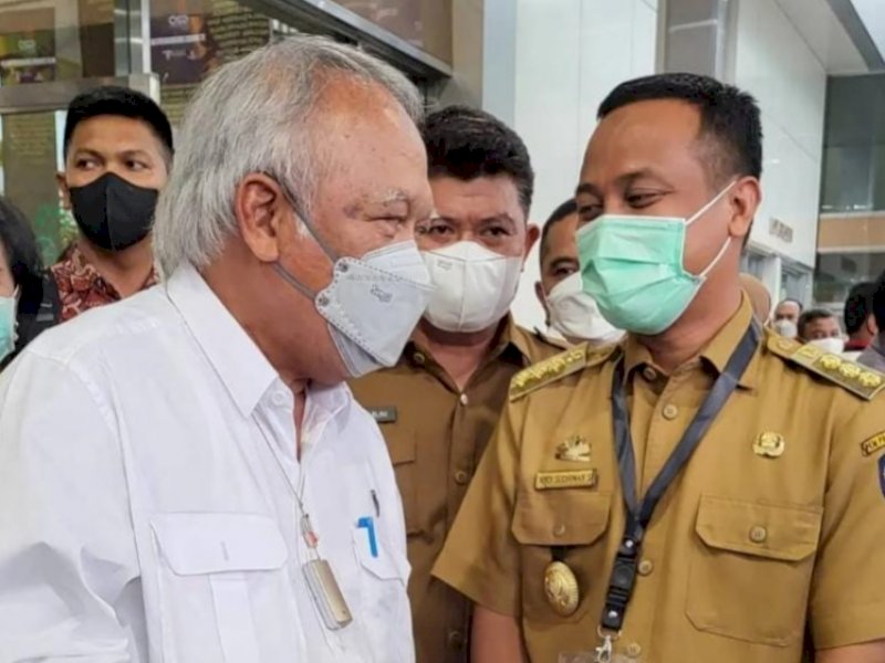 Gubernur Sulawesi Selatan Andi Sudirman Sulaiman bertemu Menteri Pekerjaan Umum dan Perumahan Rakyat (PUPR) Basuki Hadimuldjono di Jakarta.