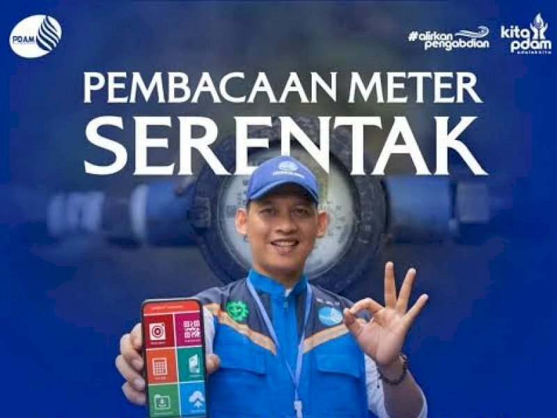 Besok PDAM Makassar Lakukan Pembacaan Meter Serentak. (ist) 