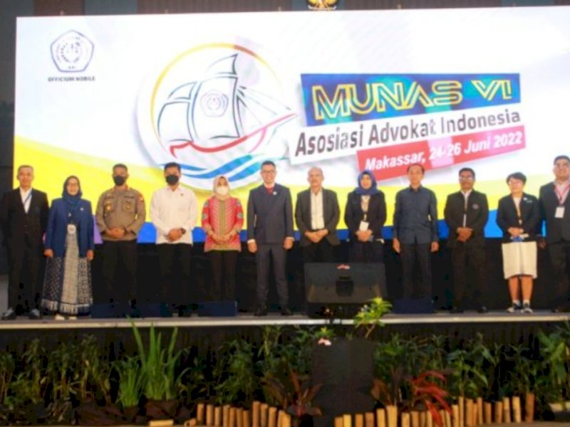 Suasana pembukaan Munas IV AAI di Four Points Hotel by Sheraton, Kota Makassar, Jumat (24/6/2022).