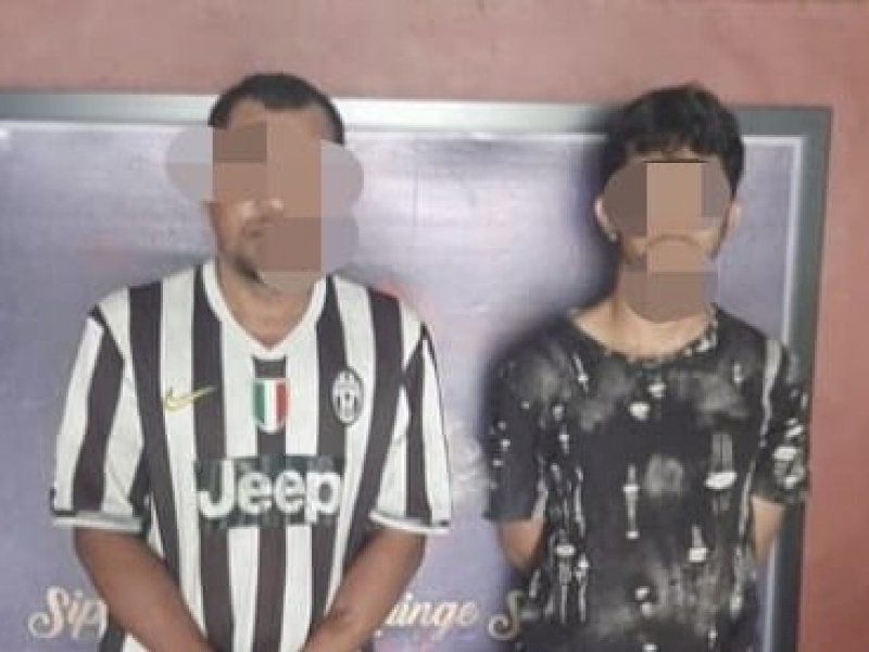 Dua pelaku curanmor yang diamankan Polsek Makassar. 