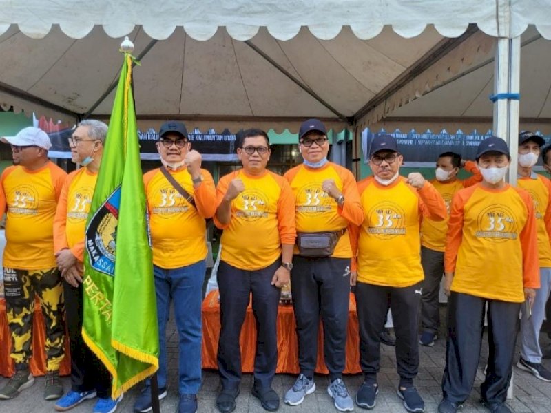 Civitas akademika Fakultas Pertanian Universitas Muslim Indonesia (UMI) menggelar gerak jalan santai, Sabtu (10/09/2022).