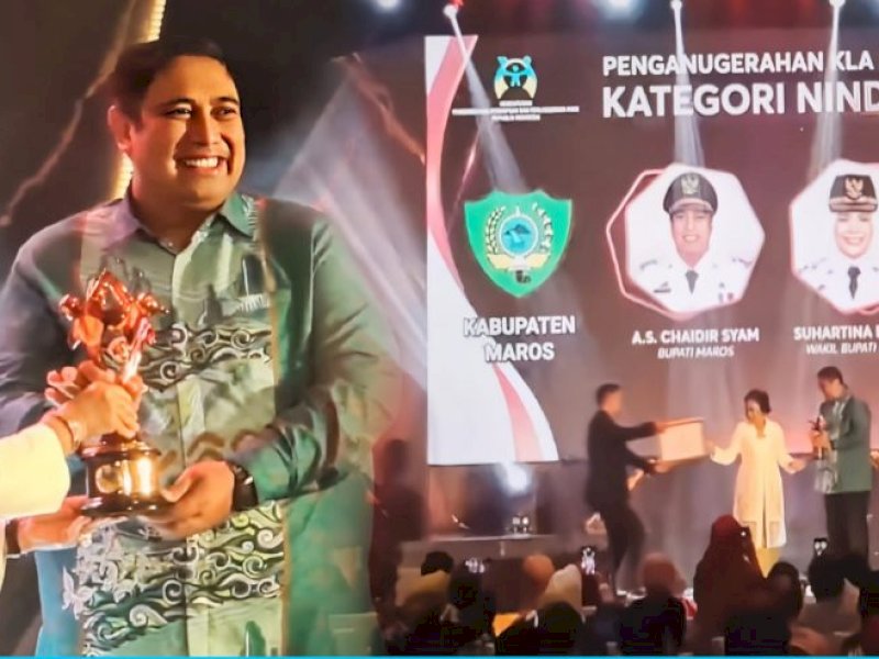 Naik Peringkat, Kabupaten Maros Raih Kategori Nindya Kabupaten Layak Anak 2023