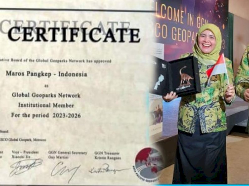 Bertandang ke Maroko, Bupati Maros Terima Penghargaan  UNESCO Global Geopark 