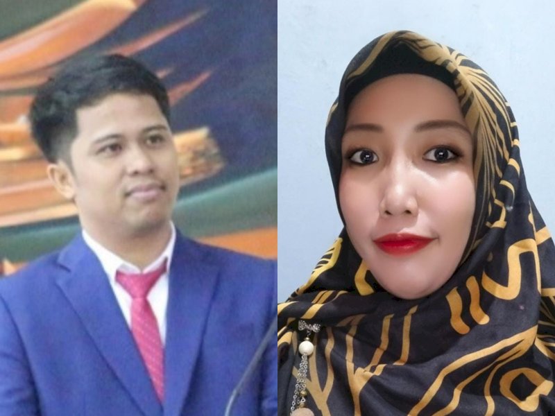 Dua dosen Unsa Makassar yang lolos ujian seleksi asesor BKD /Ist