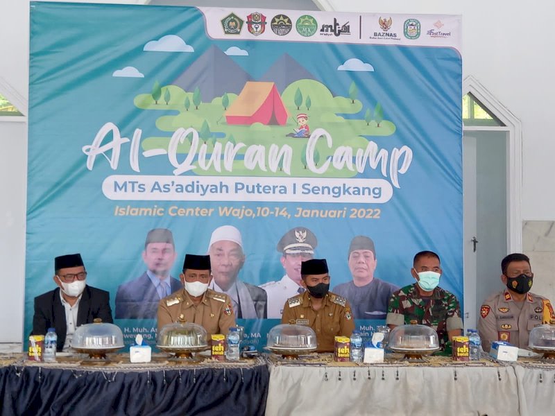 Bupati Wajo Amran Mahmud hadiri Al-Qur'an Camp. (Ist)