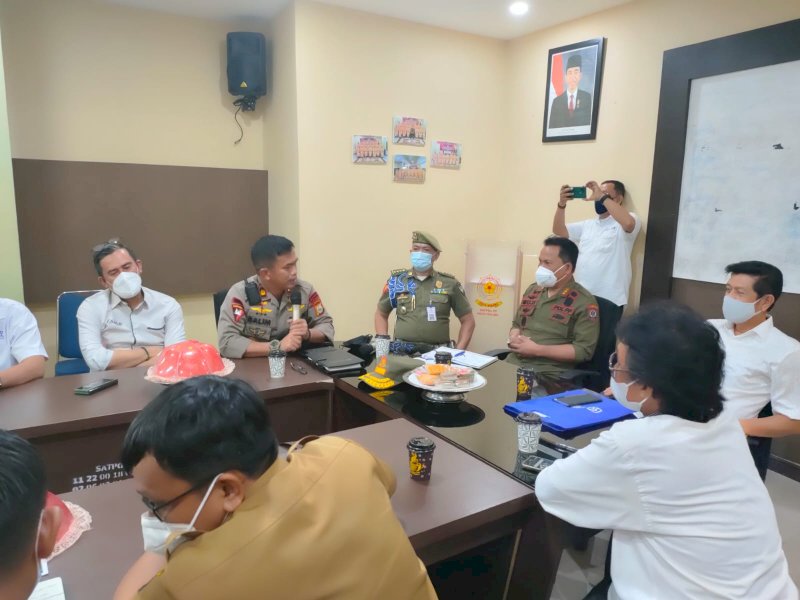 Pertemuan PWI Sulsel dengan pihak Pemprov Sulsel terkait pengelolaan gedung PWI Sulsel. (Ist)